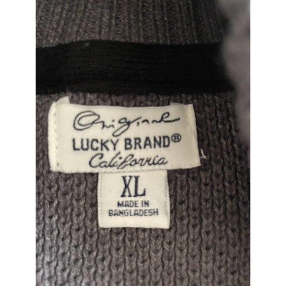 Lucky Brand Men’s Knit Pullover‎ Sweater Gray Size XL - Picture 2 of 8